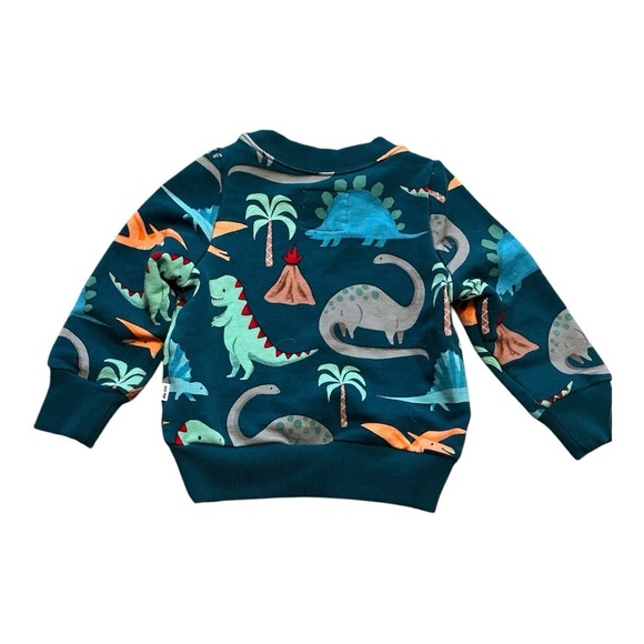 Play by Little Sleepies Dinosaur Print Kids Outfit Set - Teal 6-12 months - Picture 3 of 6
